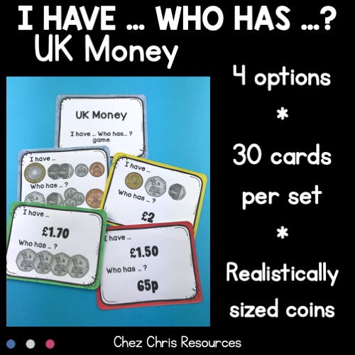 vignette du jeu "j'ai, qui a? sur la monnaie britannique