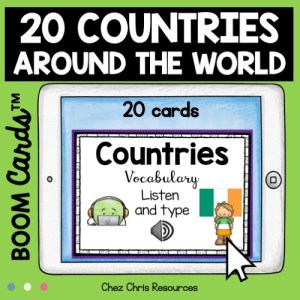 vignette 1 de la ressource 20 pays du monde en anglais