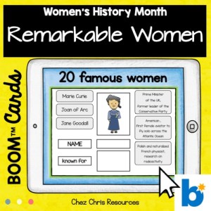 Une activité interactive portant sur 20 femmes qui ont fait l’histoire