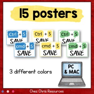 Les raccourcis clavier PC et Mac : posters et mini livre